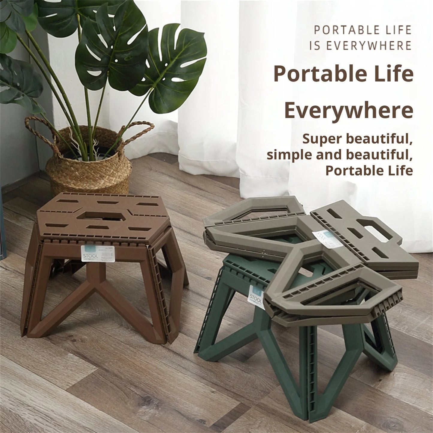 Outdoor Small Stool Portable Folding Stool High Load Bearing Durable Small Chair Fishing Stool Beach Stool Camping Stool