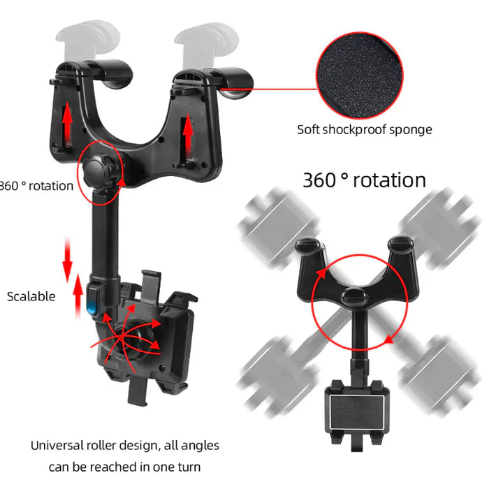 Malleable 360º Car Holder